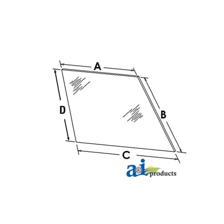 A & I Products Glass, Rear 49" x35.5" x2.5" A-70577185